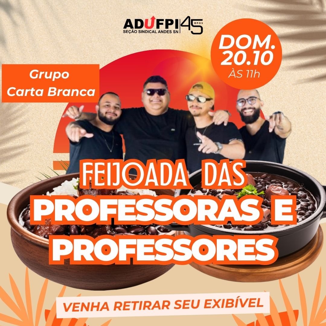 🥘FEIJOADA DAS PROFESSORAS E PROFESSORES 2024