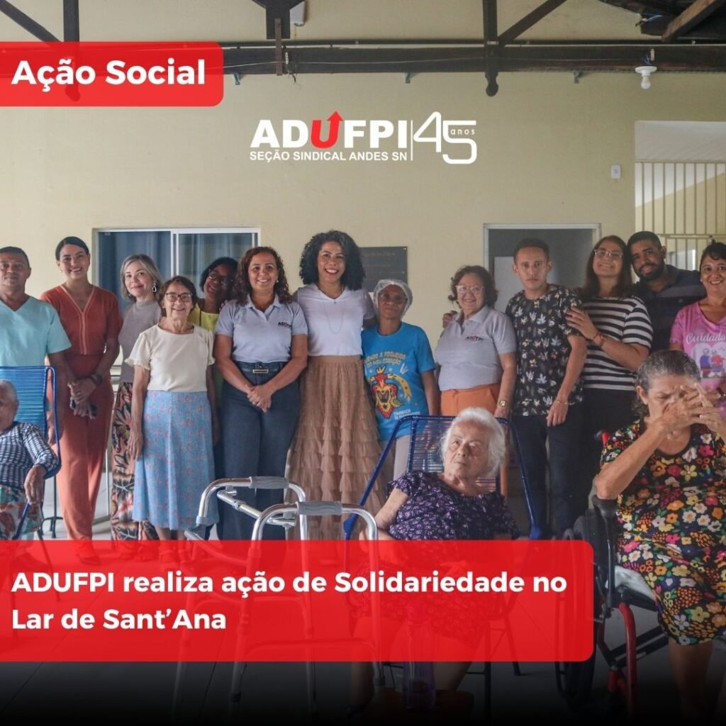 Solidariedade em ação: ADUFPI realiza entrega de hortaliças no Lar de Sant’Ana em mais uma ação social