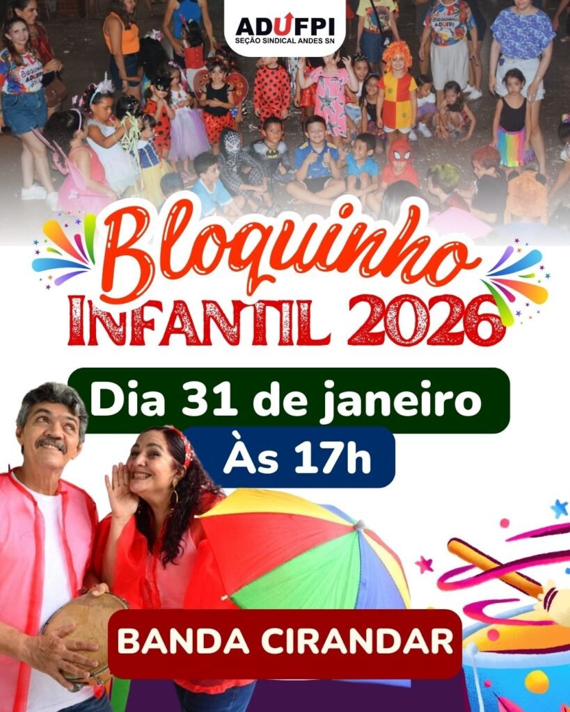 CARNAVAL ADUFPI: Bloquinho Infantil 2026
