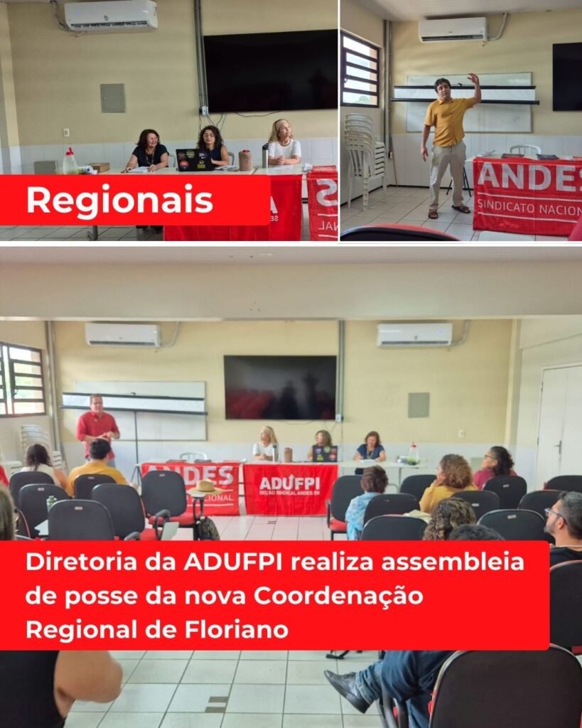 Diretoria da ADUFPI realiza assembleia de posse da nova Coordenação Regional de Floriano