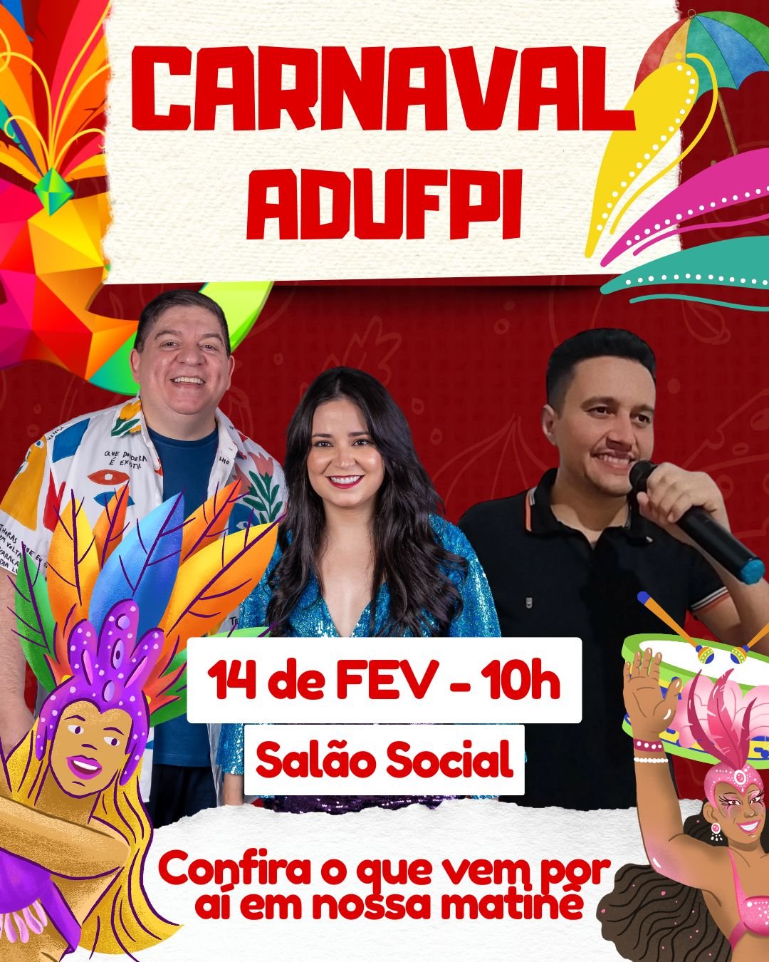 Programação de Carnaval da ADUFPI 2026