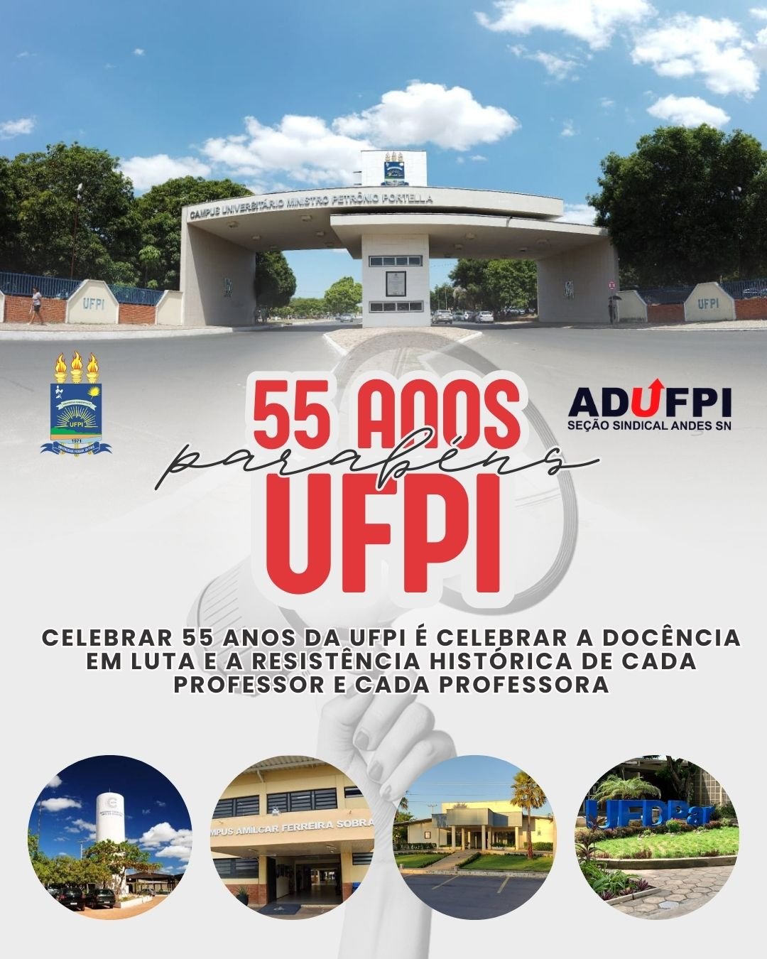 UFPI 55 anos: formando gerações e construindo o futuro!