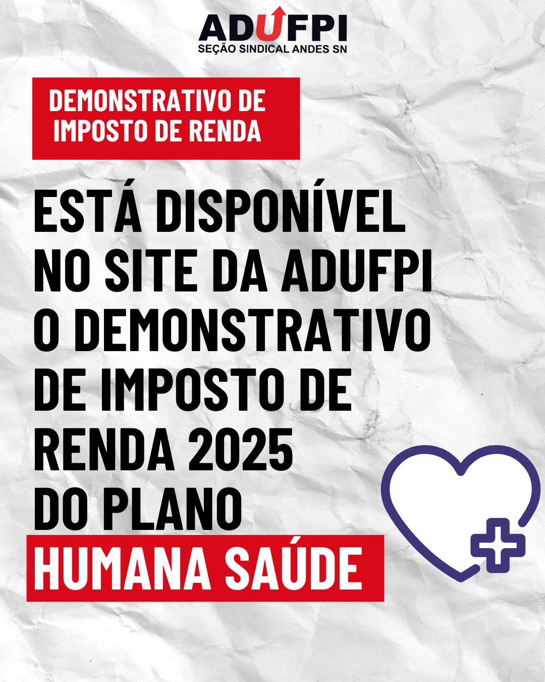 DEMONSTRATIVO Do IMPOSTO DE RENDA 2025 DO PLANO HUMANA SAÚDE