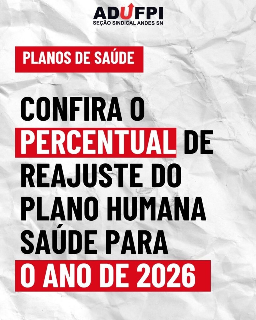 Confira o percentual de reajuste do  plano Humana Saúde para  o ano de 2026