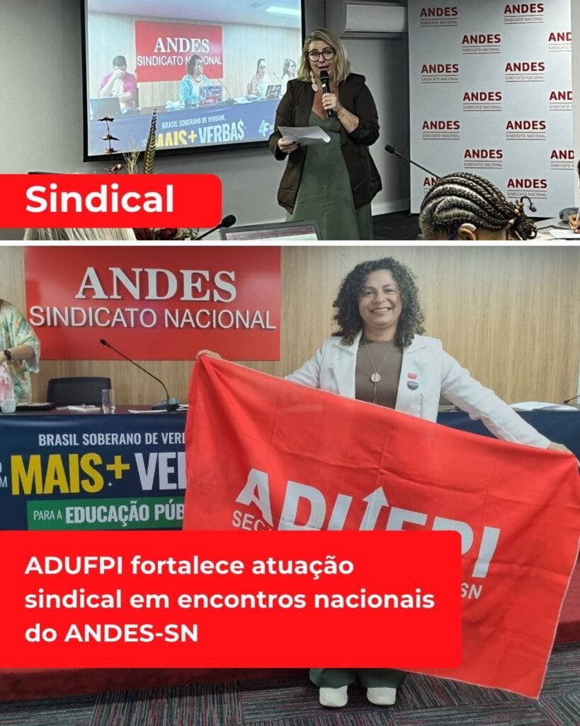 ADUFPI fortalece atuação sindical em encontros nacionais do ANDES-SN