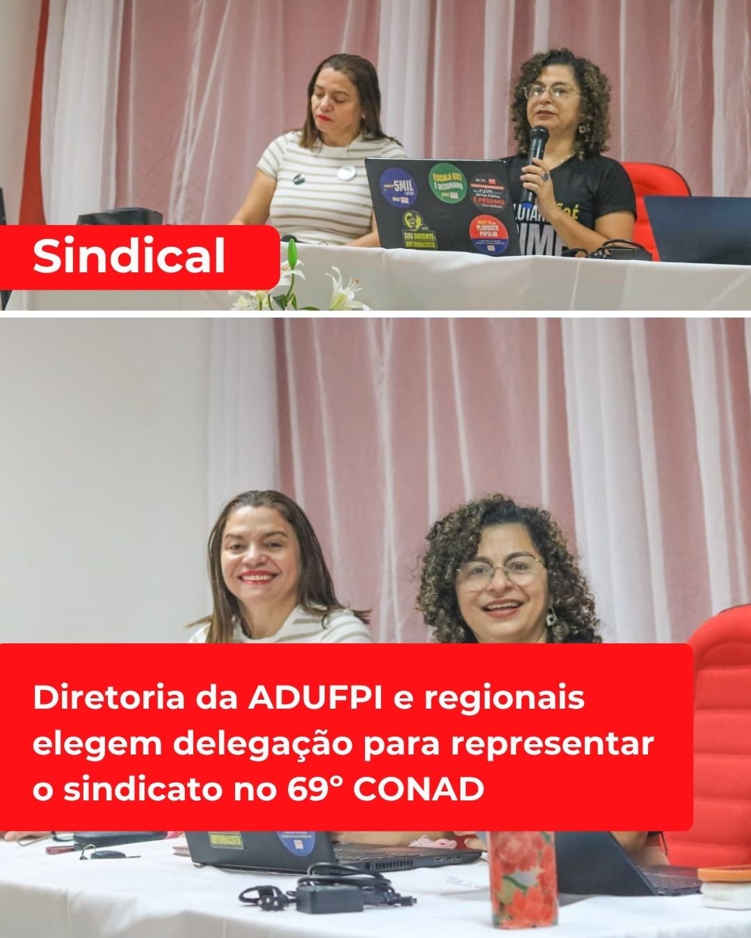Diretoria da ADUFPI e regionais elegem delegação para representar o sindicato no 69º CONAD