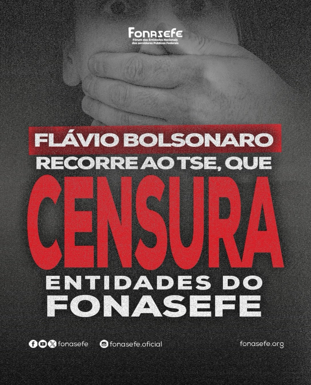 TSE censura publicações do Fonasefe após representação de Flávio Bolsonaro
