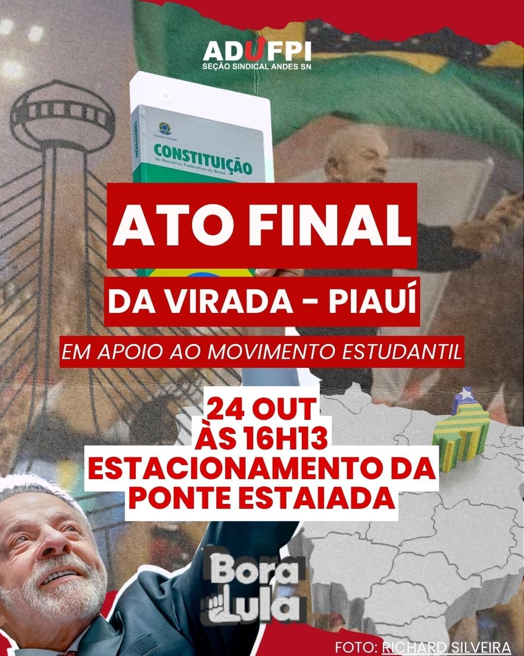 ATO FINAL DA VIRADA – BORA LULA! NESTE SÁBADO, 24 DE OUTUBRO, ÀS 16h13min.