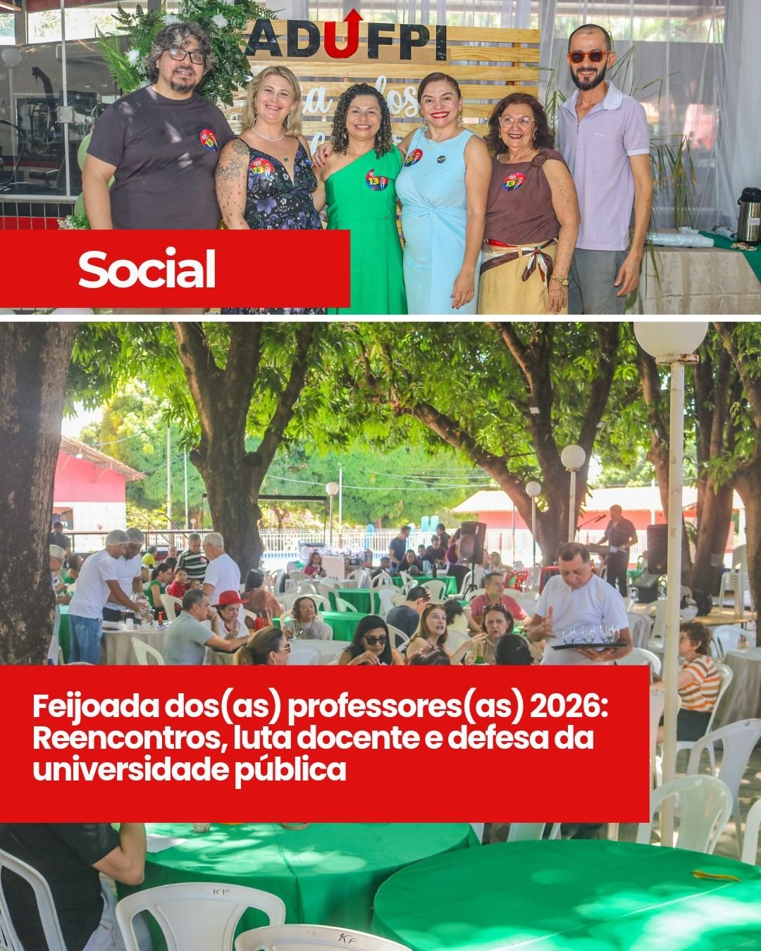 Feijoada dos(as) professores(as) 2026: Reencontros, luta docente e defesa da universidade pública